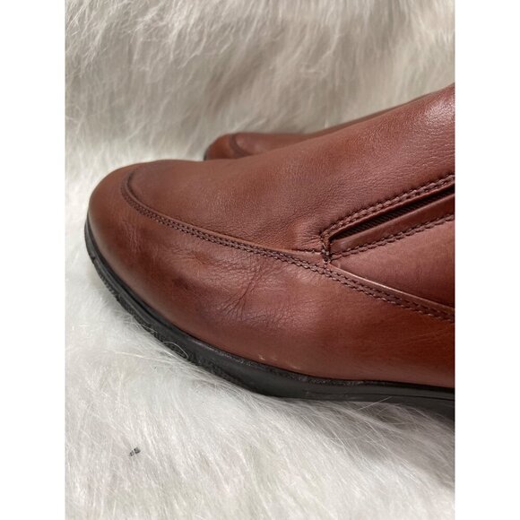 Allen Edmond Weekender Men's Brown Leather Slip-On Shoes With Rubber Soles - Picture 6 of 8